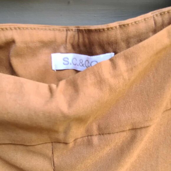 SC& Co Brown Flat Front Pants size 16 NWT! NEW! - Picture 2 of 11
